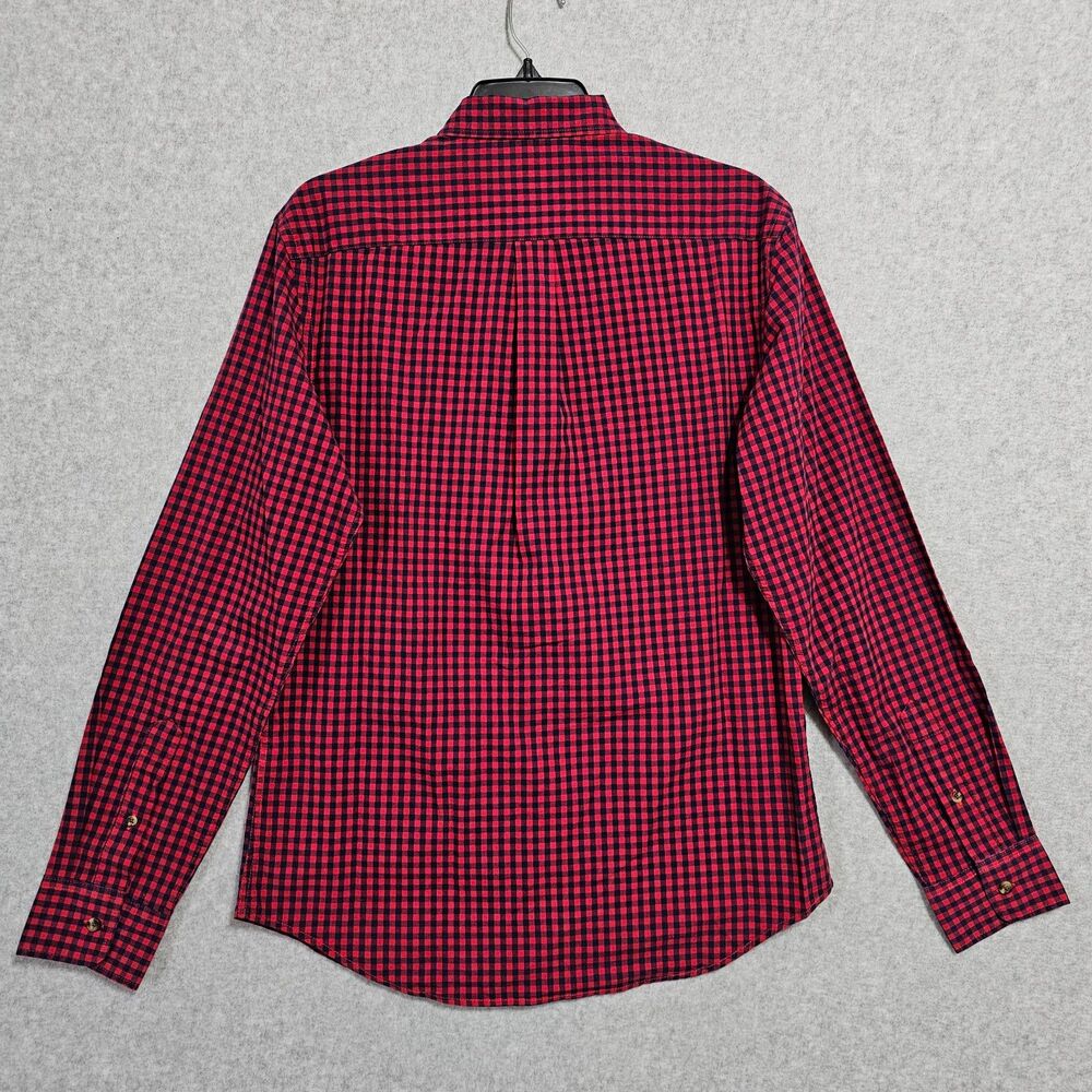 Mens Old Navy Button Up Shirt Bundle Size Small Blue Red Long Sleeve Slim Fit - Picture 10 of 16